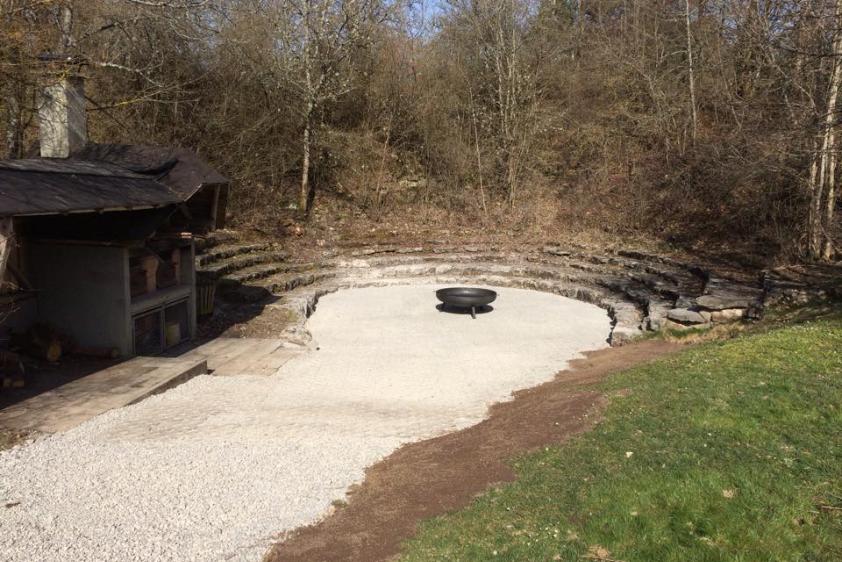 Feuerstelle mit Atrium