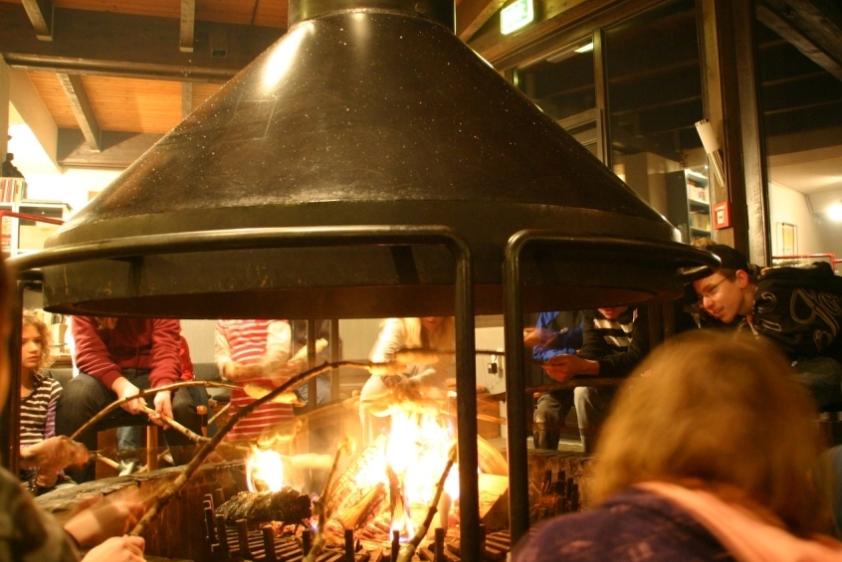 Am offenen Kamin...