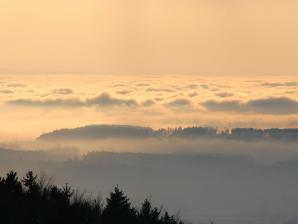 Blick in die abendliche Talidylle vom Gehrenberg