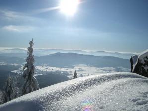 Blick nach unten ins Tal