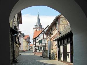 Aufgang vom Marktplatz zur Kirche St. Ursula