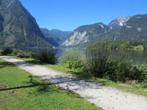 Blick vom Strandbad in Obertraun nach Hallstatt