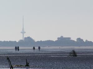 Blick vom Watt bei Duhnen