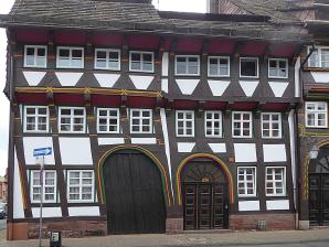 Ein schiefes Haus in der Tiedexer Straße