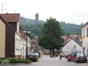Blick von der Goethestraße in Richtung Kirkeler Burg