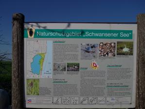 Naturschutzgebiet Schwansener See - Info-Tafel