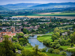 Blick auf Höxter und Umgebung