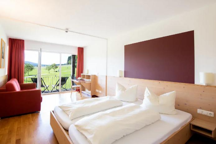 Blick in ein Doppelzimmer