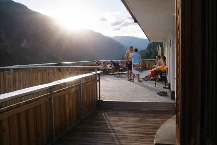 über 100 m² Sonnenterrasse