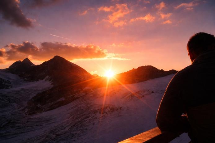 herrlicher Sonnenuntergang im Pitztal