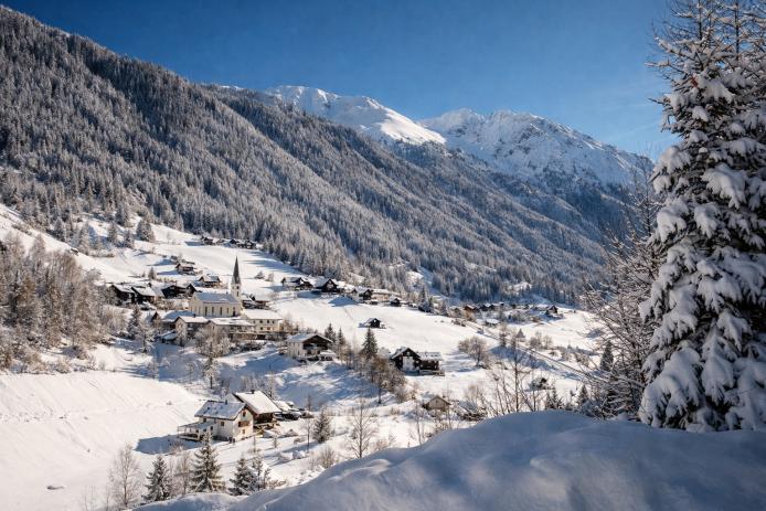 Winteraussicht vom Haus Tyrol
