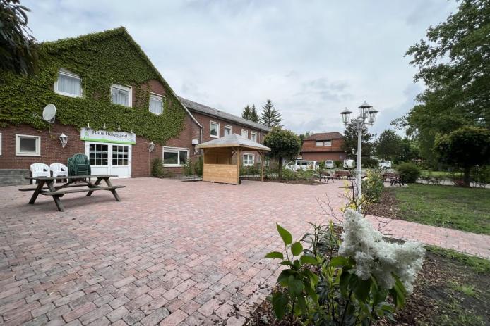 Terrassenbereich neu gepflastert