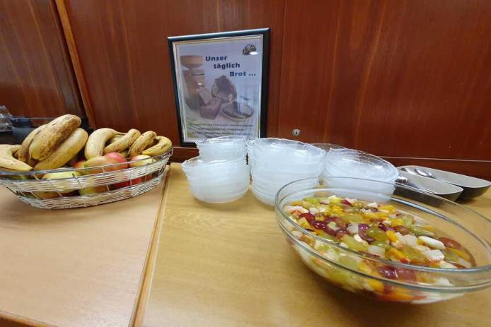 Buffet mit frischen Zutaten