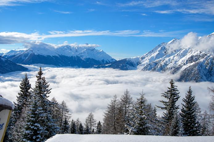 Der traumhafte Ausblick von unserer Hütte