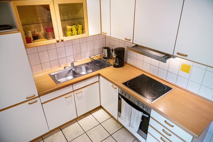Küche einer Ferienwohnung