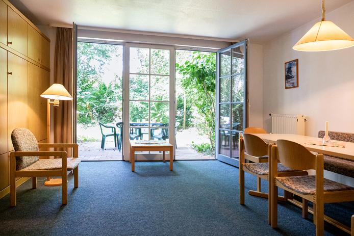 Wohnzimmer einer Ferienwohnung