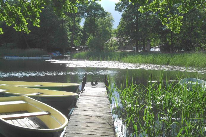 Boote am kleinen Glubigsee