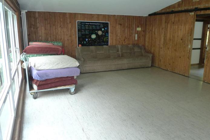 Kaminzimmer mit Sofaecke