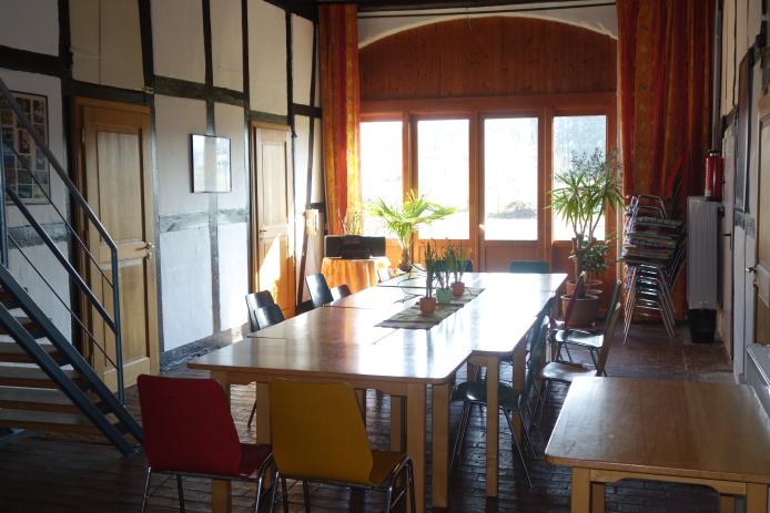 große Diele als Seminarraum, Speiseraum, u. a.