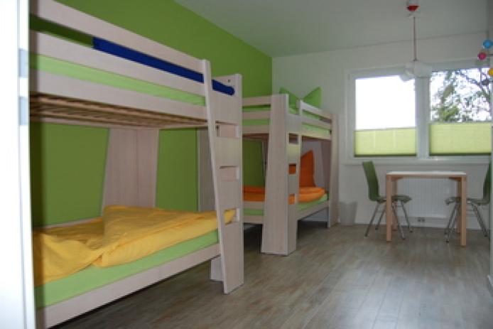 Zu viert auf dem Zimmer mit eigenem Bad