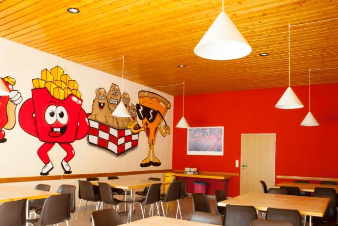 Einer von vielen Essensräume in unserem Heim