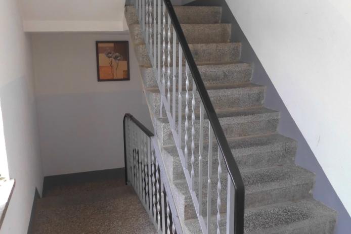 Treppenhaus zu den Ferienwohnungen