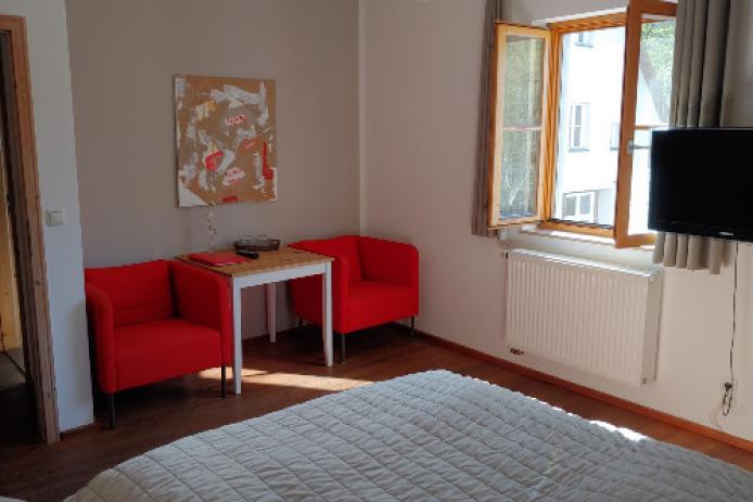 Doppelzimmer der Pension Fuchsmühle