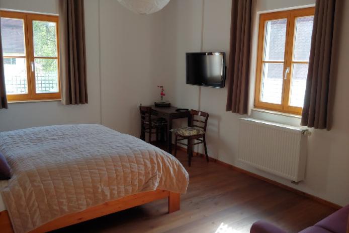 Doppelzimmer der Pension Fuchsmühle