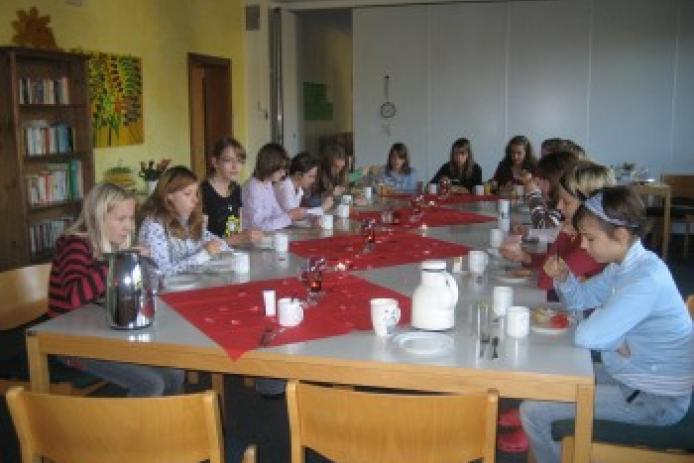 Speiseraum, auch als Gruppenraum nutzbar