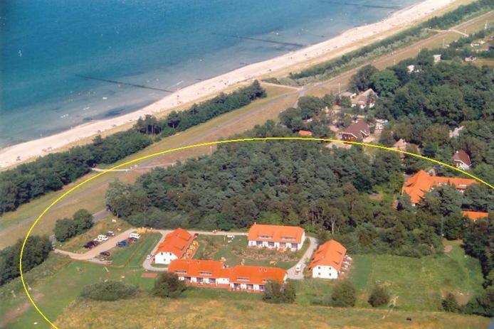 Vogelperspektive martas Gästehäuser Zingsthof