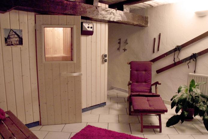 Die hauseigene finnische Sauna
