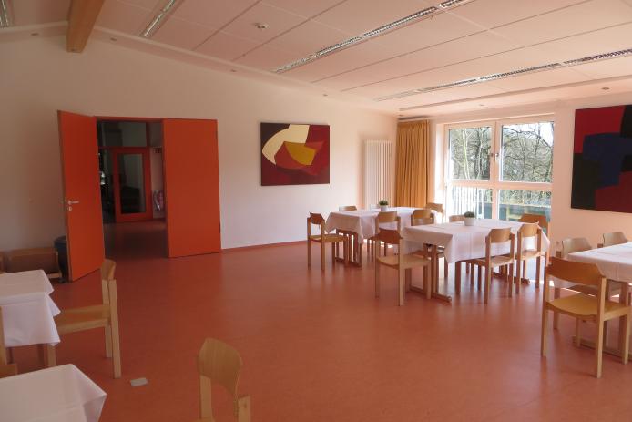 Der neue "Rheinberger-Saal" im unteren Haus.