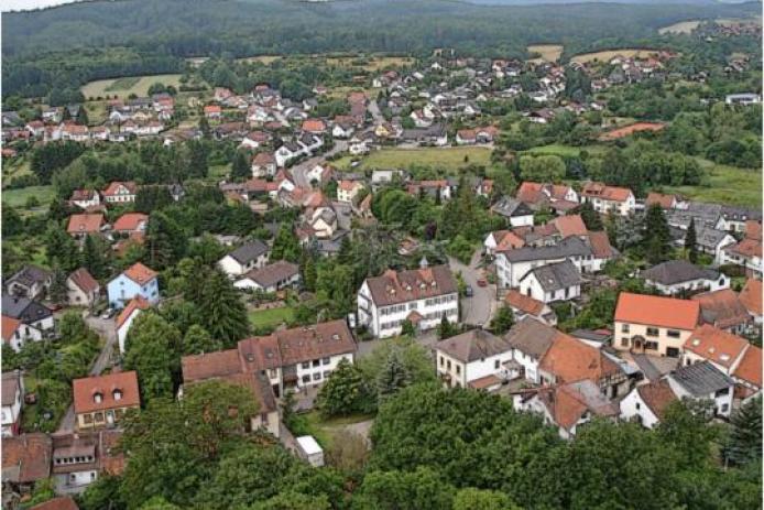 Wunderschöne Aussicht vom Turm der Burg