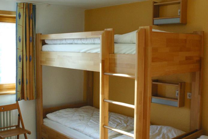 Freizeithaus Allmannsried - Zimmer mit Stockbett