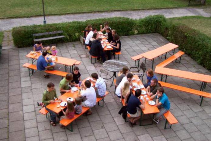 Weißes Haus – Außenterrasse