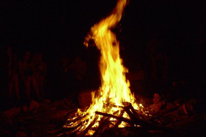 Feuerplatz im Burggraben