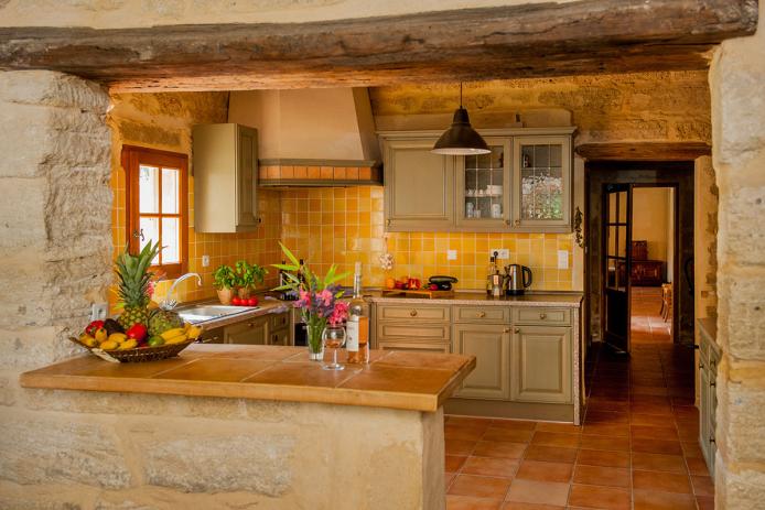 Kleine Küche im Appartment