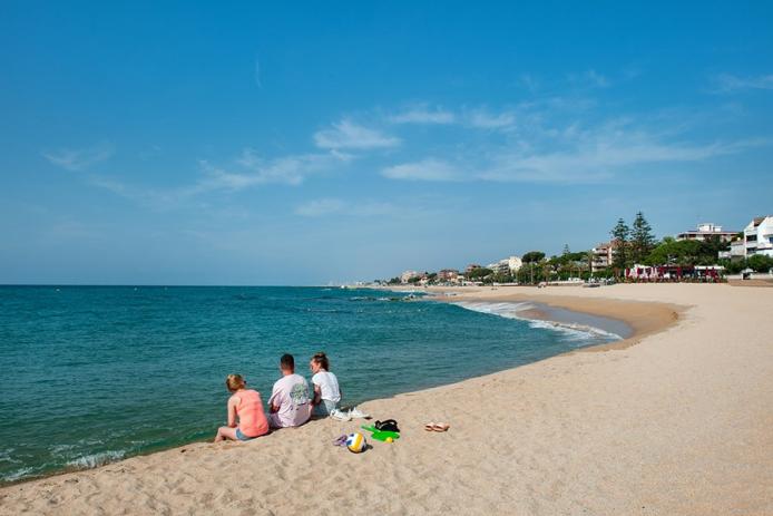 Der Strand am Mittelmeer