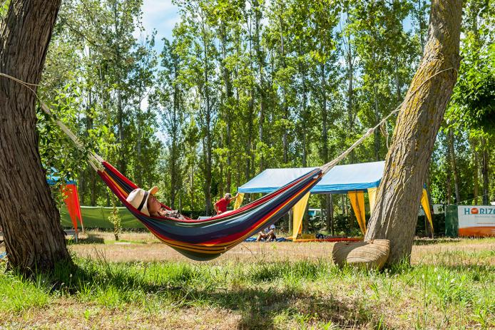 Das Zeltcamp direkt am Meer