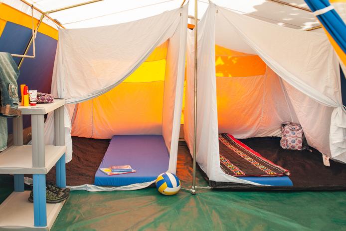 Getrennte Schlafkabinen mit großem Vorraum