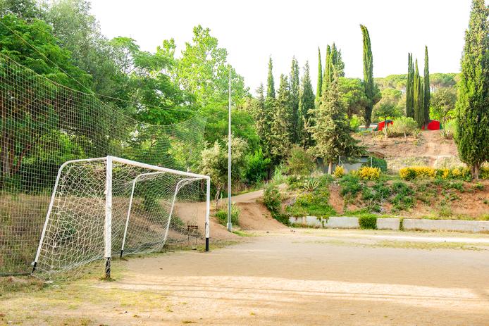 Bolzplatz auf dem Campingplatz