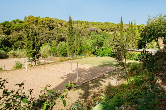 Beachvolleyballanlage auf dem Campingplatz