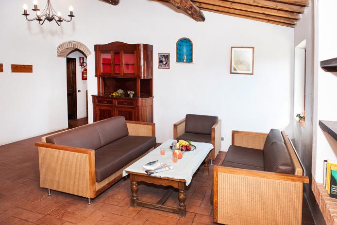 Gemütliche Sitzecke im Kaminzimmer