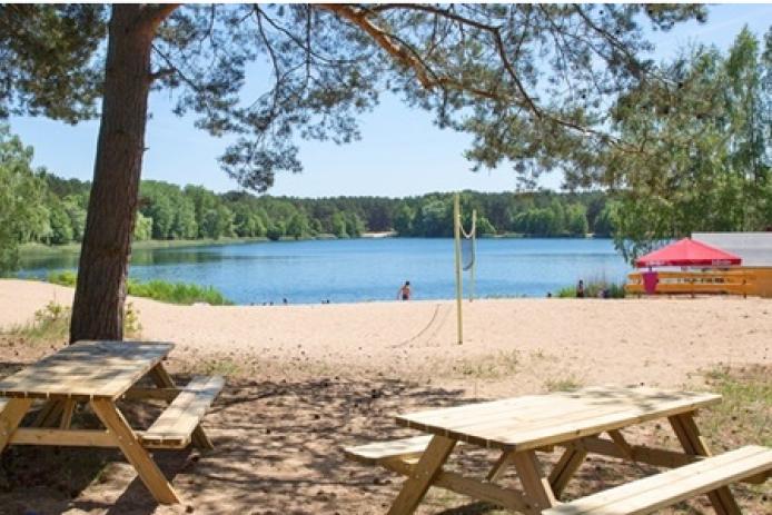 Sandstrand direkt vor dem Haus