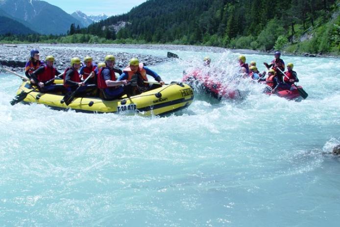 Rafting auf dem Lechfluß