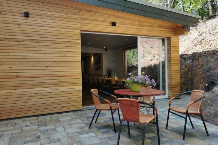 Außenbereich Aufenthaltsraum Seminarraum