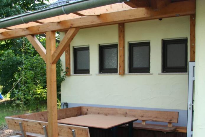 Sitzecke am Selbstversorgerhaus