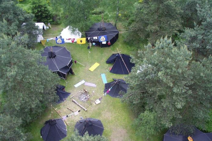 Luftaufnahme Zeltplatz