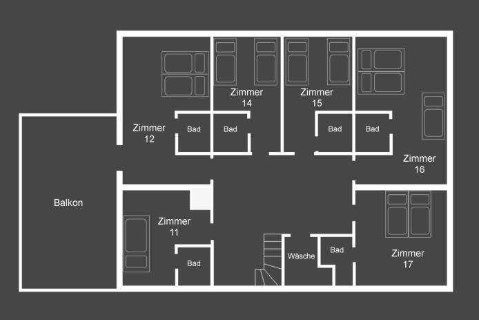 Grundriss 1. Obergeschoß