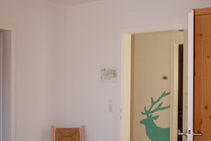 Helle, modern eingerichtete 1 - 3 Bett Zimmer